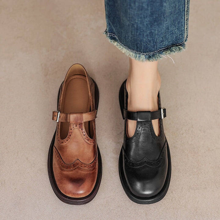 Women's Mary Jane Shoes | Closed Toe Buckle Strap