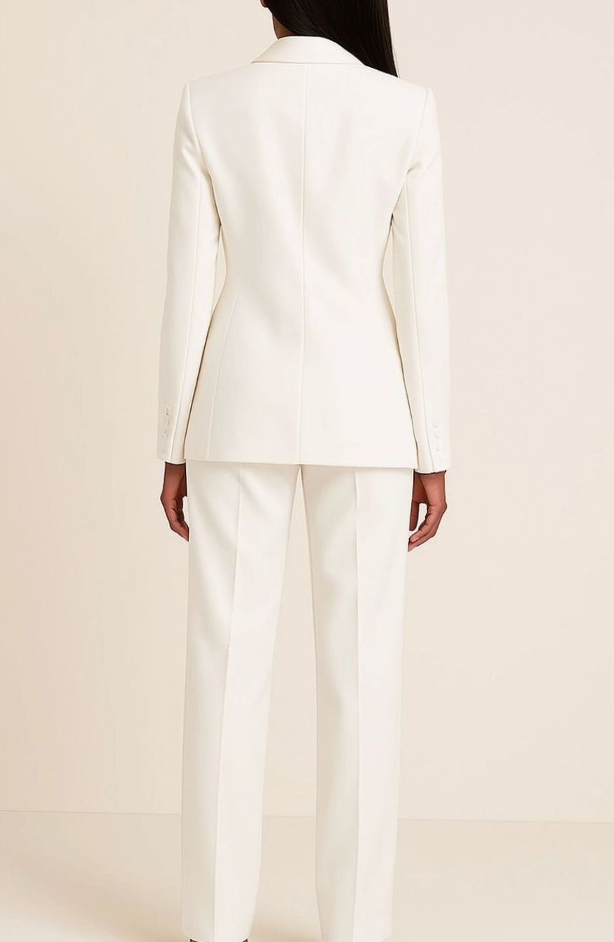 Mercy | Women's Elegant One-Button Blazer and Pants Suit Set