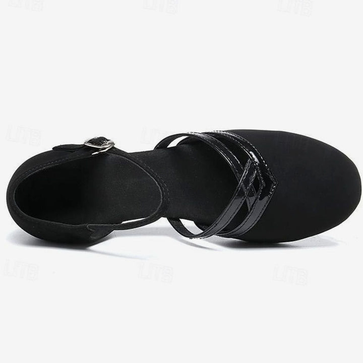 Misty | Women's Elegant Dance Shoes with Flexible Sole, Ankle Strap and Block Heel