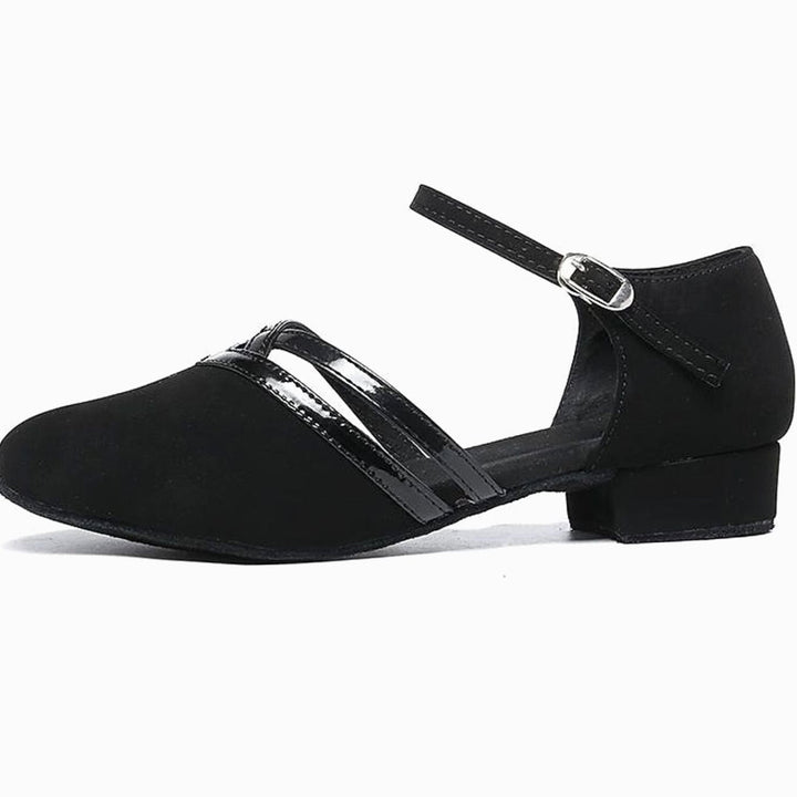 Misty | Women's Elegant Dance Shoes with Flexible Sole, Ankle Strap and Block Heel