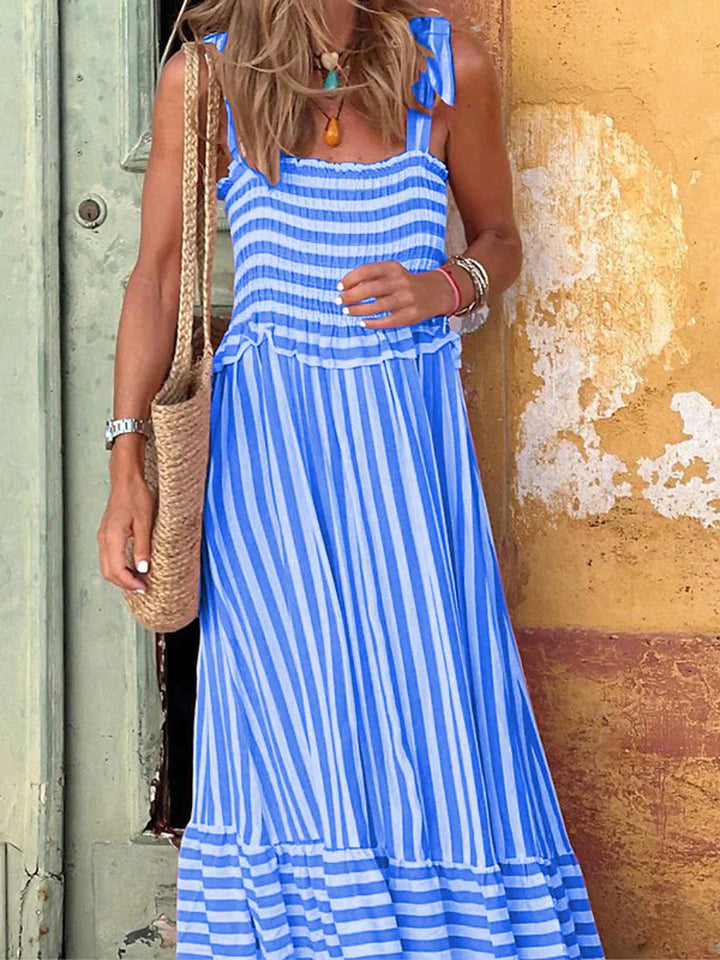 Women’s Dress | Striped with Tie Straps