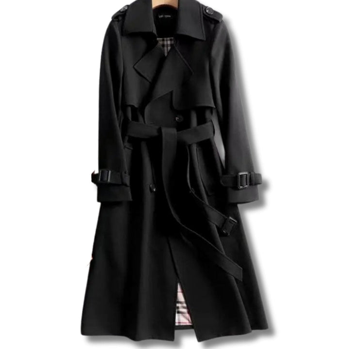 Nola | Women's Classic Fitted Winter Trench Coat with Belt