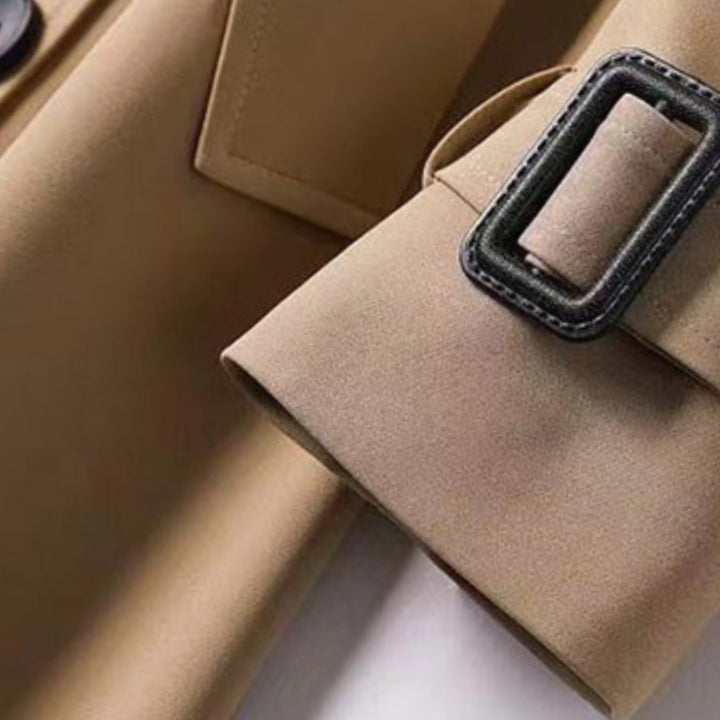 Nola | Women's Classic Fitted Winter Trench Coat with Belt