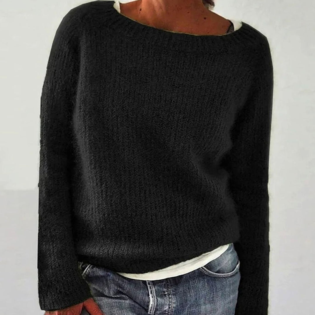 Norma | Women's Casual Relaxed-Fit Knit Pullover Sweater