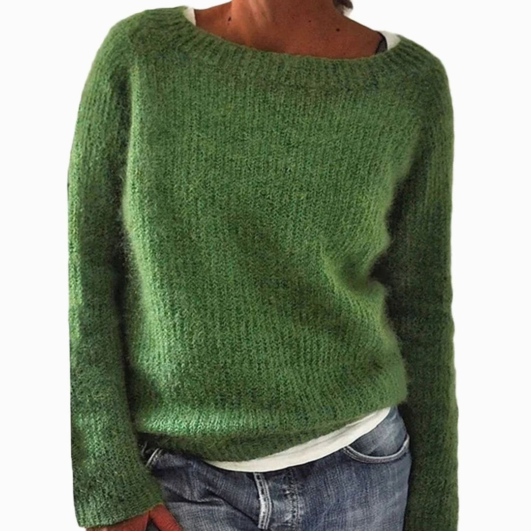 Norma | Women's Casual Relaxed-Fit Knit Pullover Sweater
