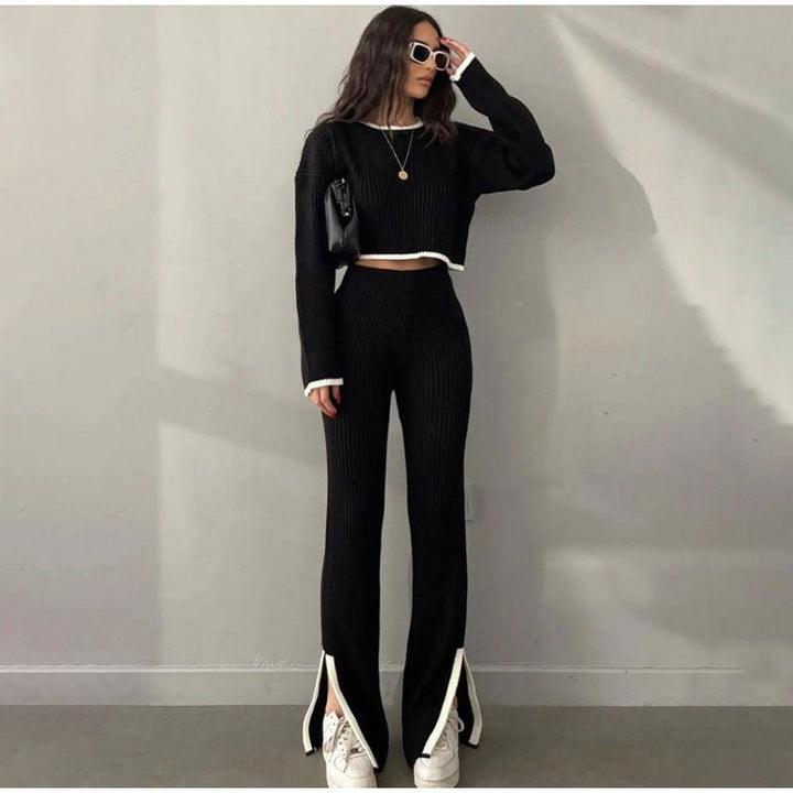 Women’s Two-Piece Set | Crop Top & Matching Pants