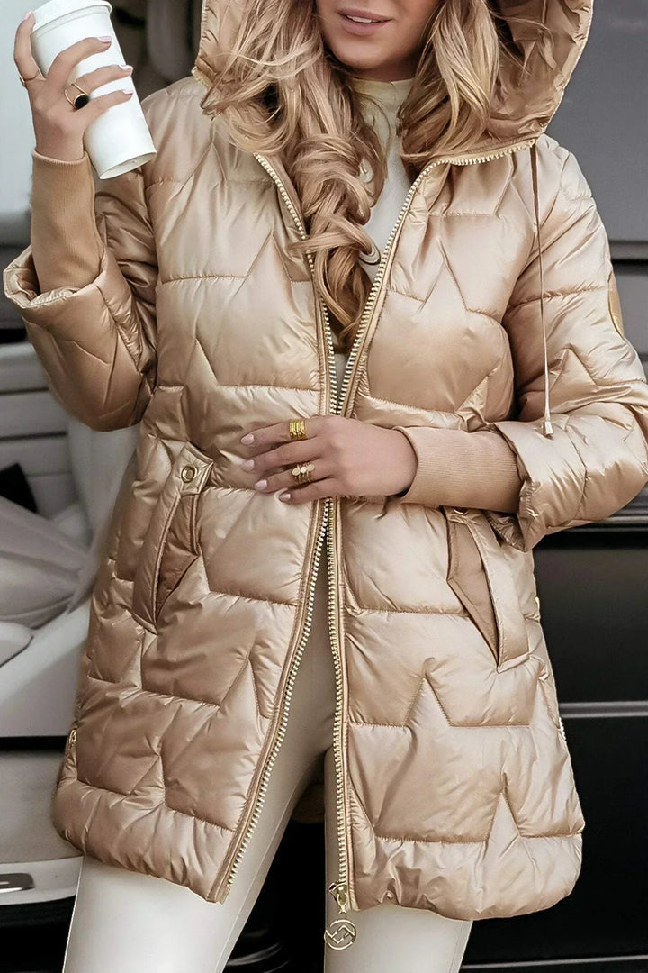 Jacket for Women | Long Hooded Puffer