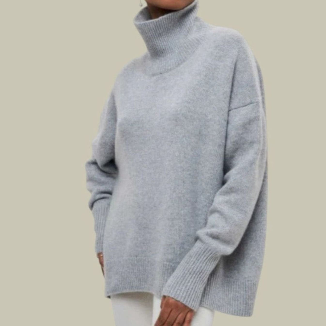 Ophelia | Women's Oversized Loose Fit Turtlenecks Cozy Knit Sweater