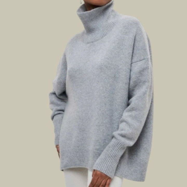 Ophelia | Women's Oversized Loose Fit Turtlenecks Cozy Knit Sweater