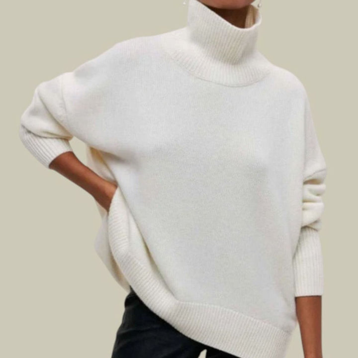 Ophelia | Women's Oversized Loose Fit Turtlenecks Cozy Knit Sweater