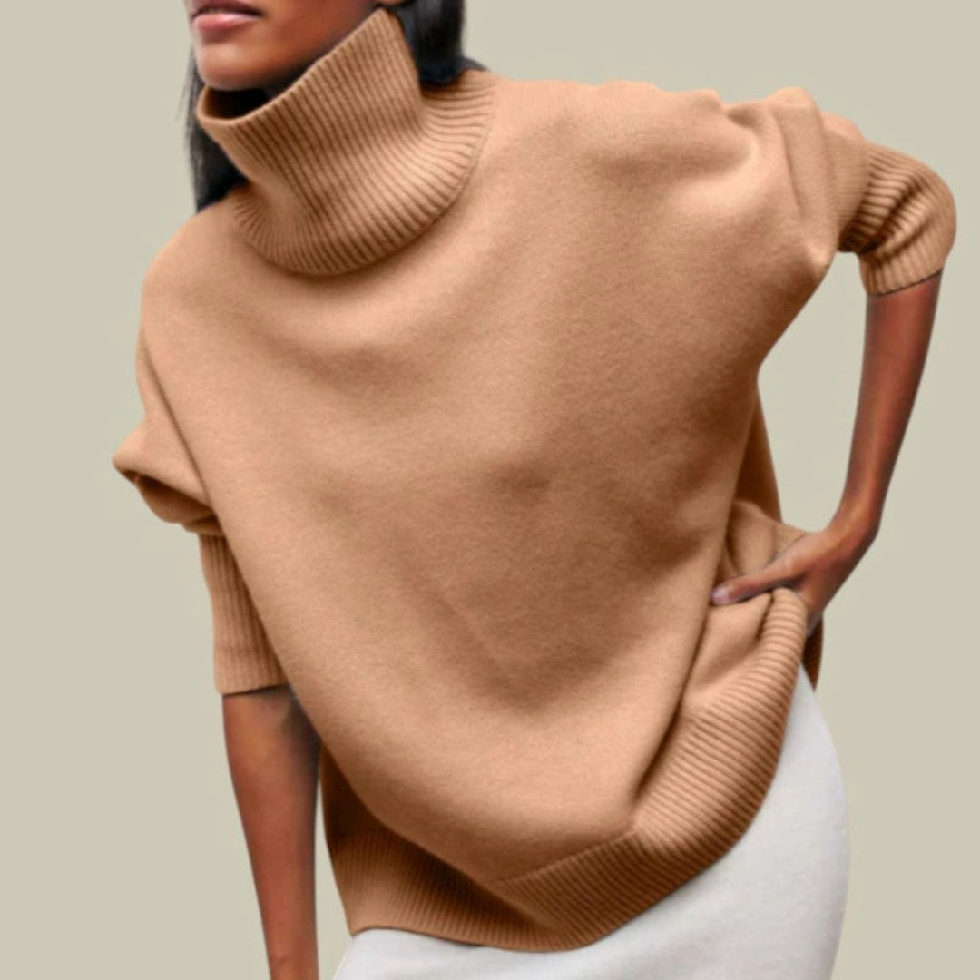 Ophelia | Women's Oversized Loose Fit Turtlenecks Cozy Knit Sweater