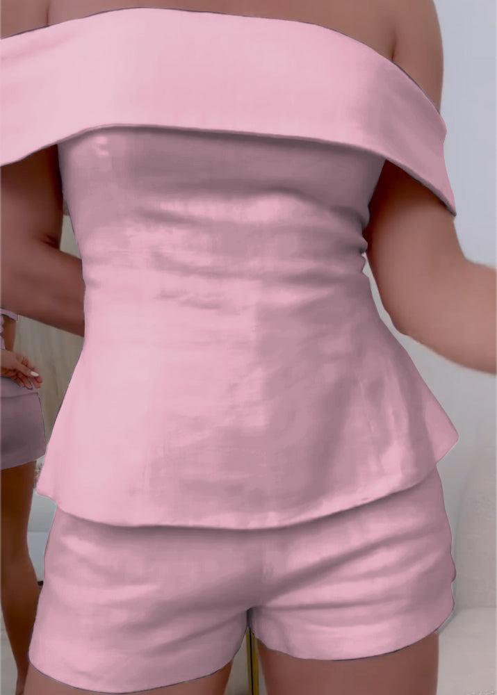 Women’s Two-Piece Set | Off Shoulder Top & Matching Shorts