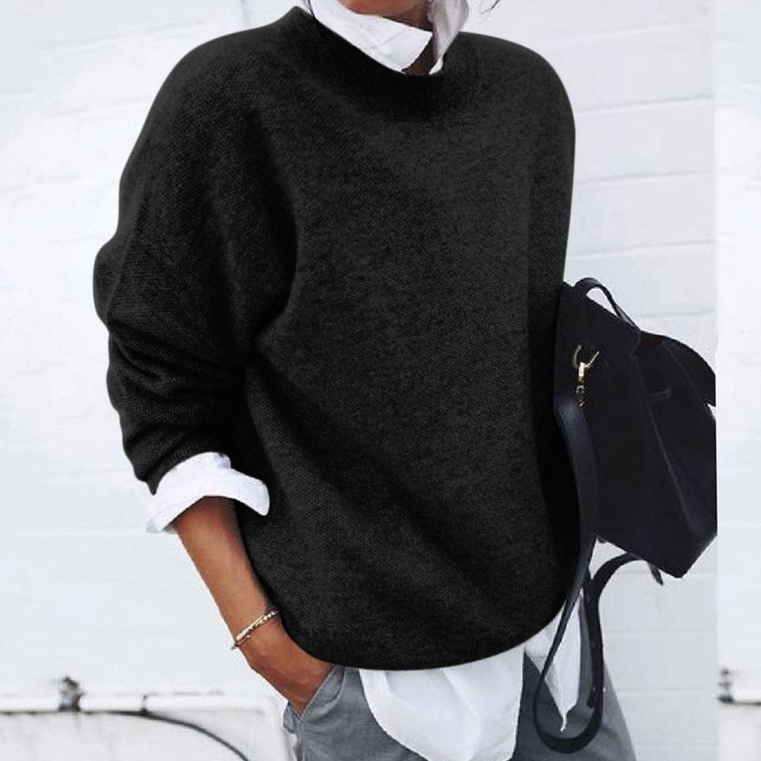 Piper | Women's Oversized Crewneck Wool Knit Sweater