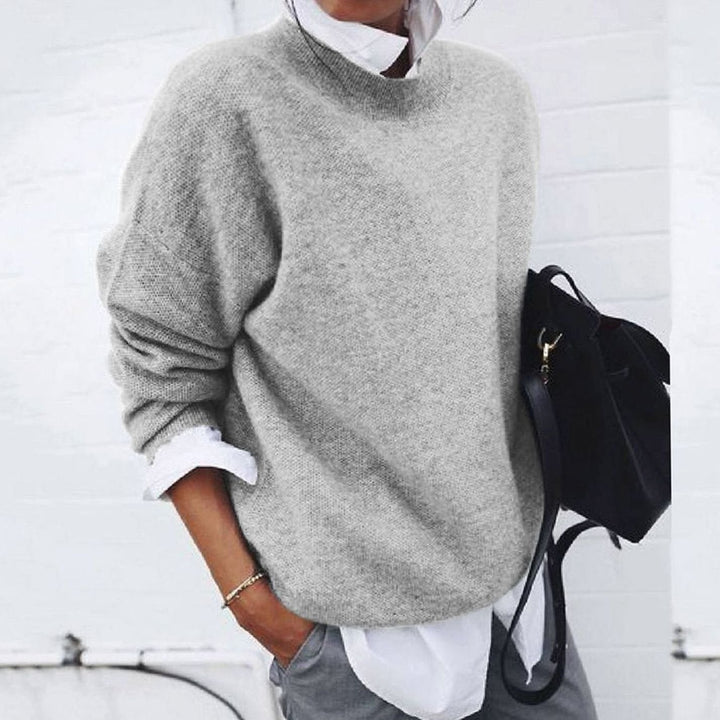 Piper | Women's Oversized Crewneck Wool Knit Sweater