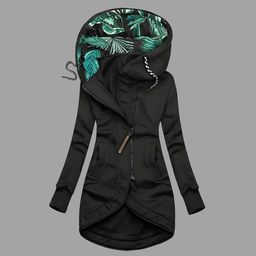 Prudence | Women's Rugged Long Hooded Winter Shell Jacket with Zipper