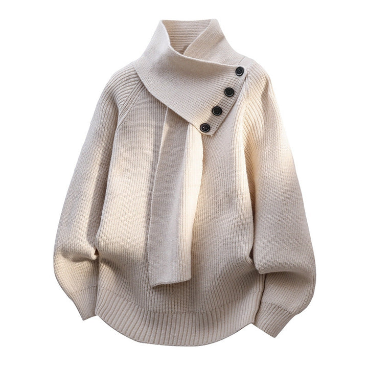 Women’s Sweater | Soft Scarf-Neck Design