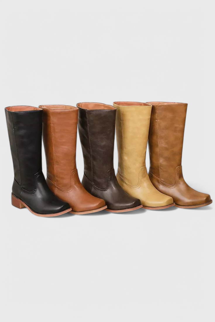 Women’s Boots | All-Season Stacked Block Heel