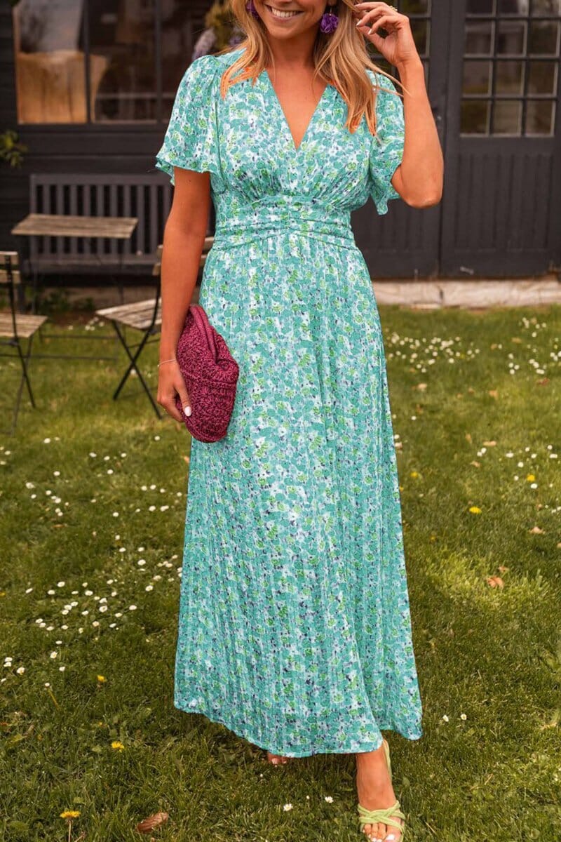 Women's Wedding Guest Maxi Dress | Floral Casual