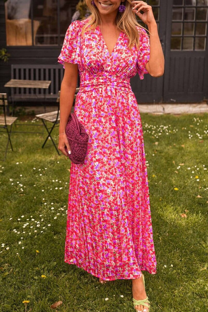 Women's Wedding Guest Maxi Dress | Floral Casual