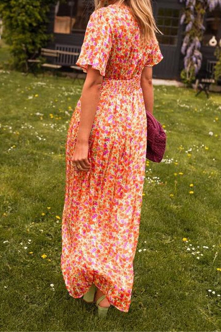 Women's Wedding Guest Maxi Dress | Floral Casual