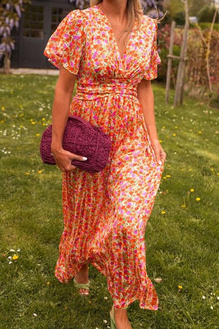 Women's Wedding Guest Maxi Dress | Floral Casual