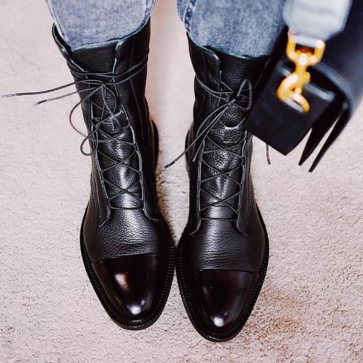Women’s Boots | Mid-Calf Lace-Up Style