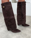 Dark Brown Suede
