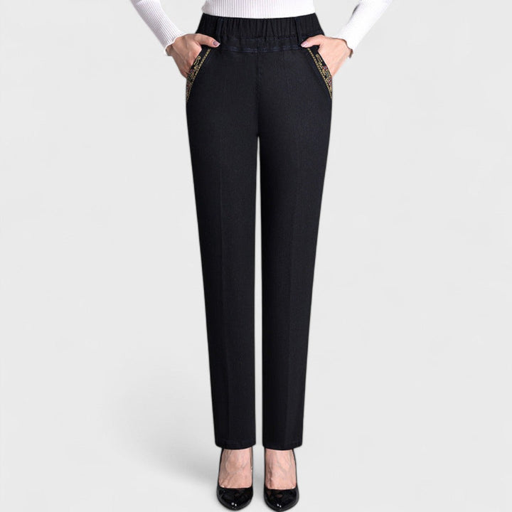 Women's Jeans | Elastic Waist Straight Leg