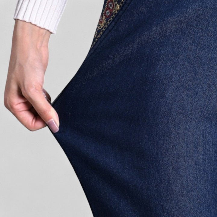 Women's Jeans | Elastic Waist Straight Leg