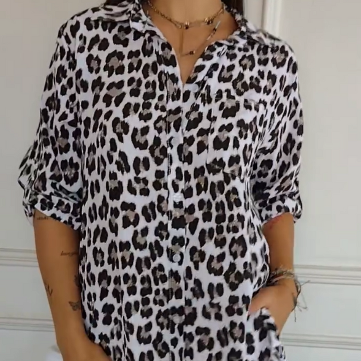 Women’s Blouse | Classic Leopard Print