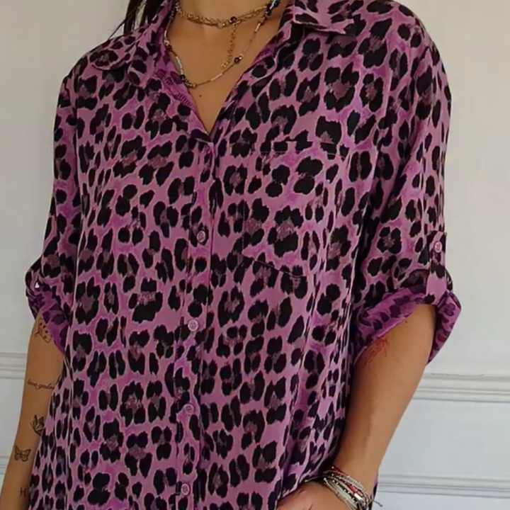 Women’s Blouse | Classic Leopard Print