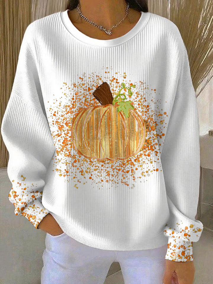 Sweatshirt for Women | Graphic Pumpkin Print