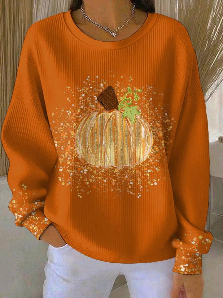 Sweatshirt for Women | Graphic Pumpkin Print