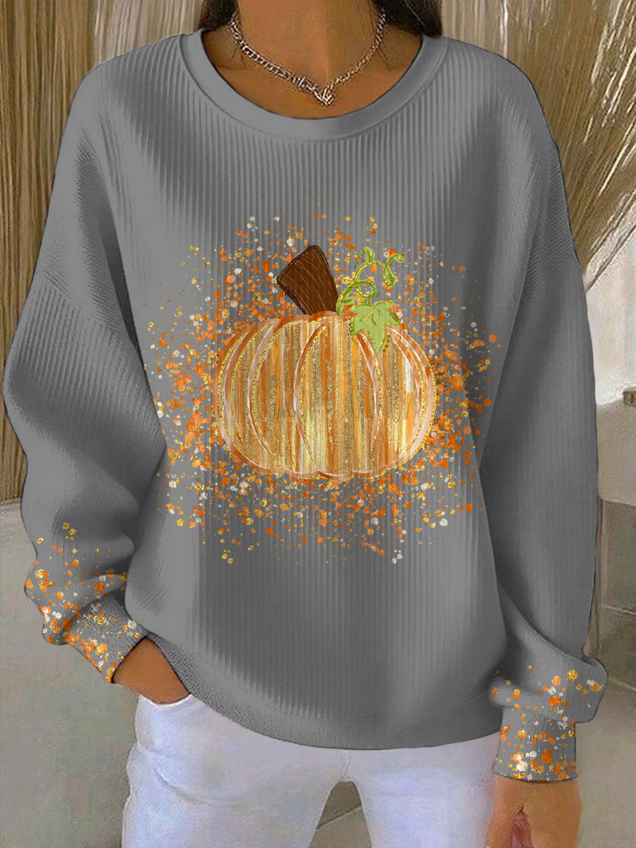 Sweatshirt for Women | Graphic Pumpkin Print