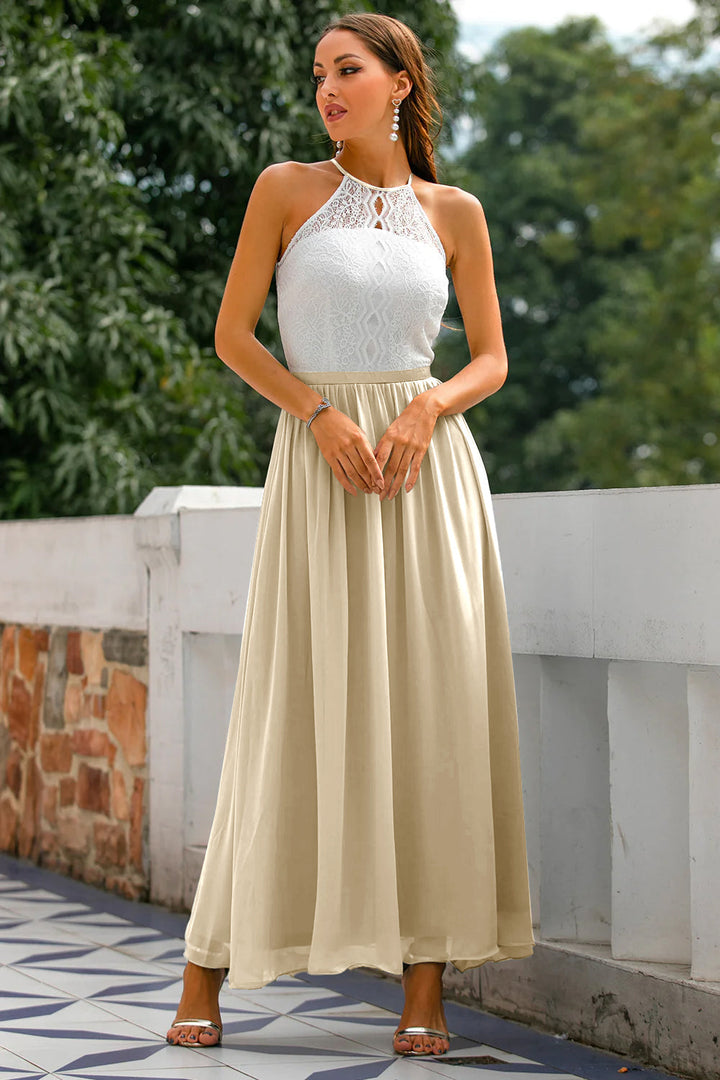 Women's Wedding Guest Maxi Dress | Halter Style