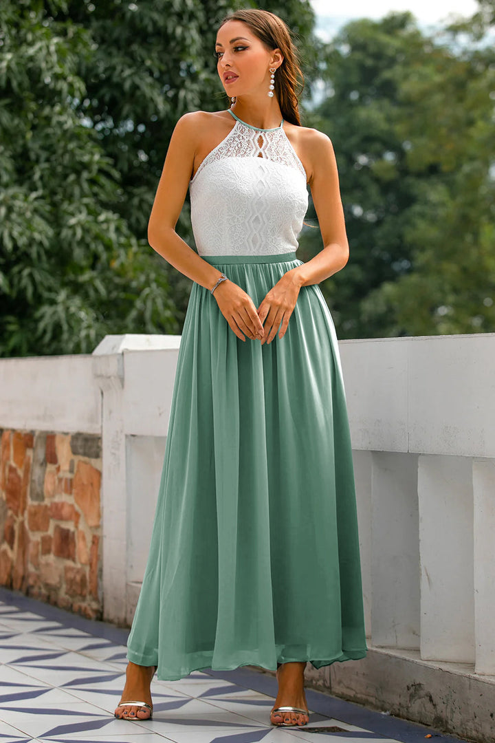 Women's Wedding Guest Maxi Dress | Halter Style