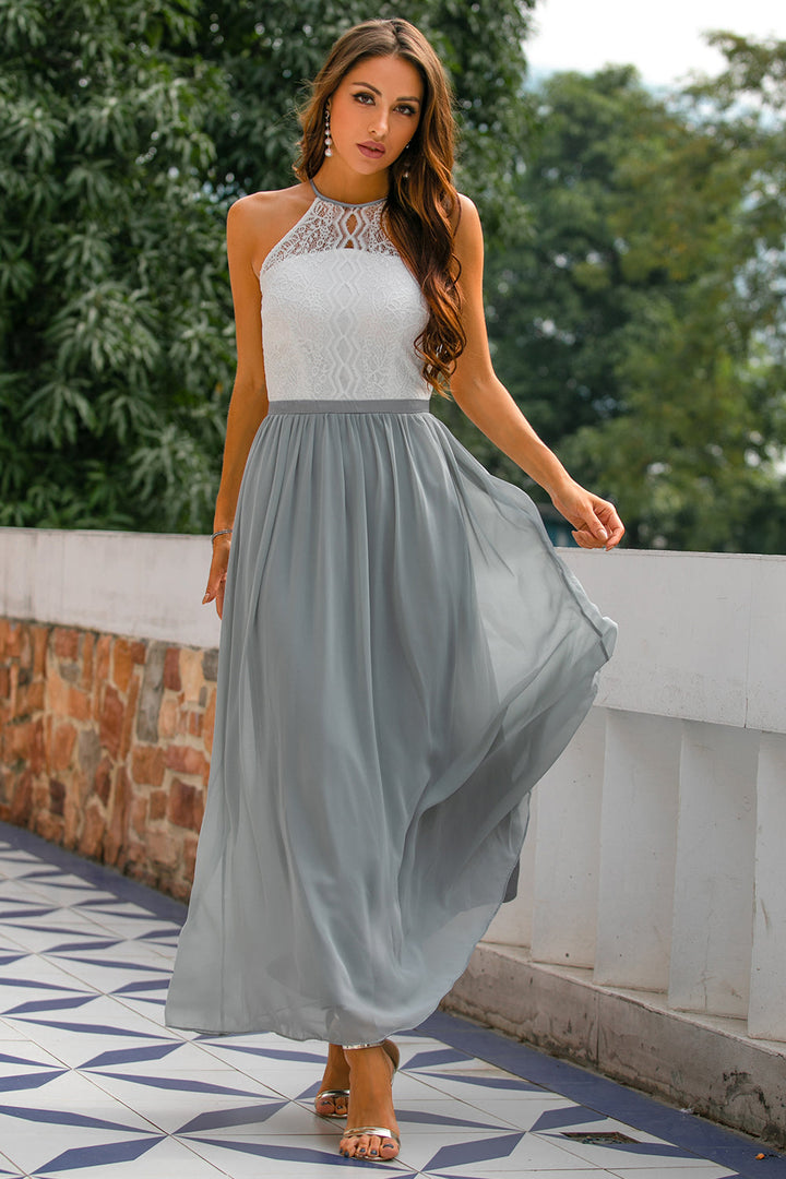 Women's Wedding Guest Maxi Dress | Halter Style
