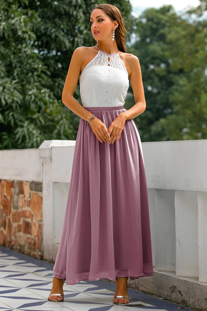 Women's Wedding Guest Maxi Dress | Halter Style