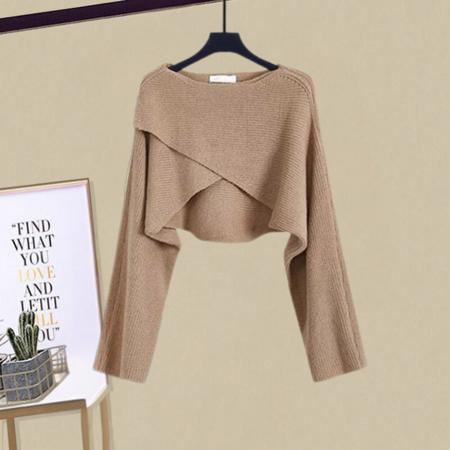 Dress Set for Women | Wrap-Front Cropped