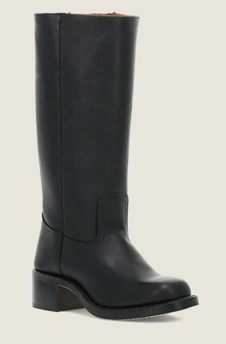 Tamsin | Women's Mid-Calf Slip-On Classic Western Boots Stacked Heel