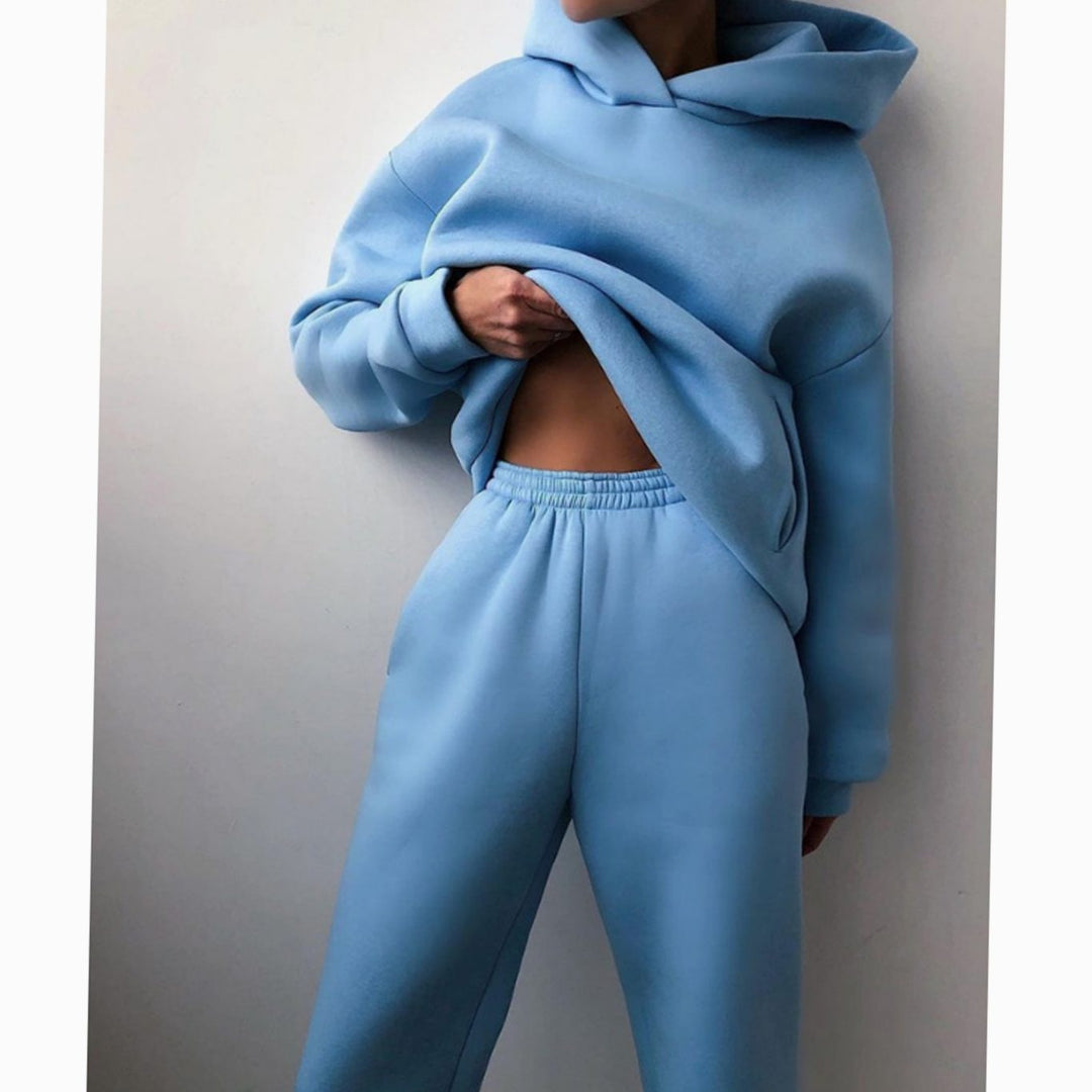 Tatiana | Women's Casual Loose-Fit Hoodie Jogger Two-Piece Set
