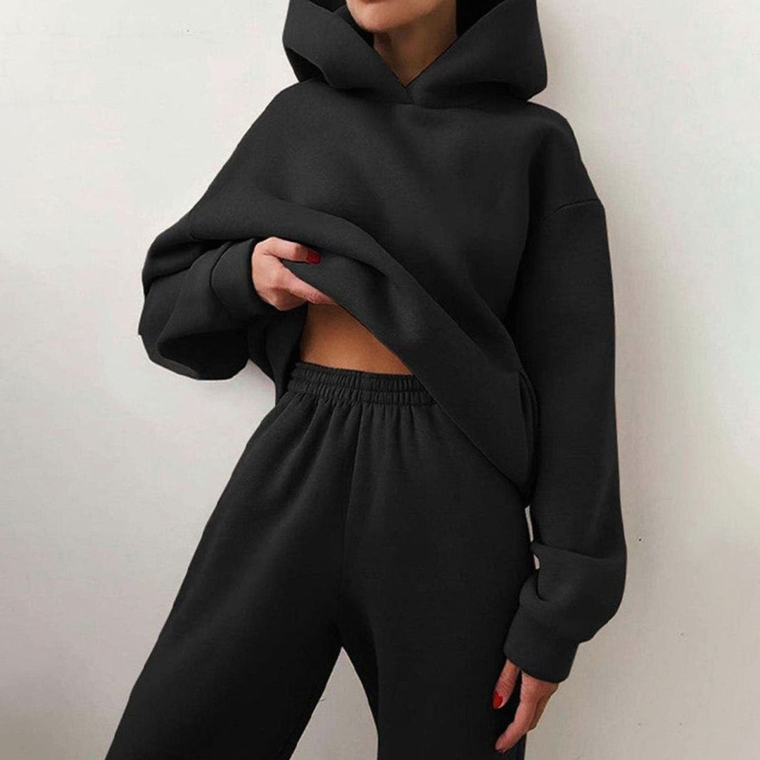 Tatiana | Women's Casual Loose-Fit Hoodie Jogger Two-Piece Set