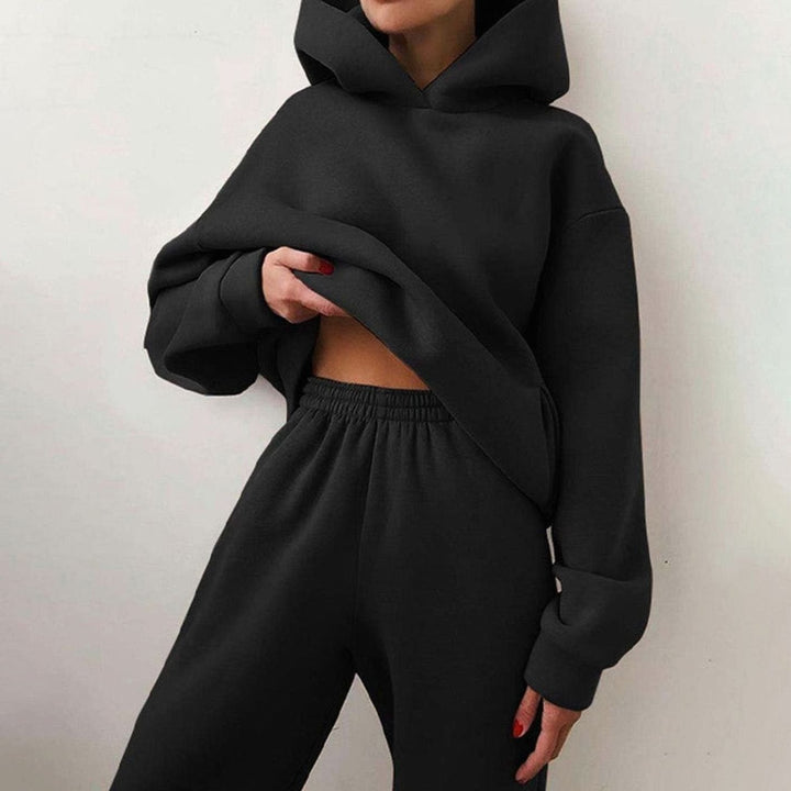 Tatiana | Women's Casual Loose-Fit Hoodie Jogger Two-Piece Set