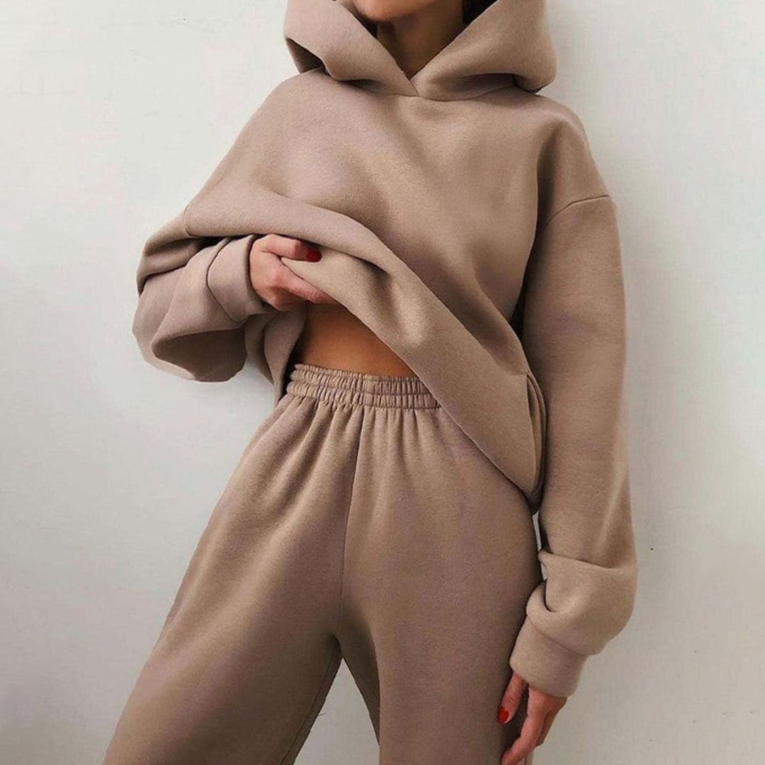 Tatiana | Women's Casual Loose-Fit Hoodie Jogger Two-Piece Set