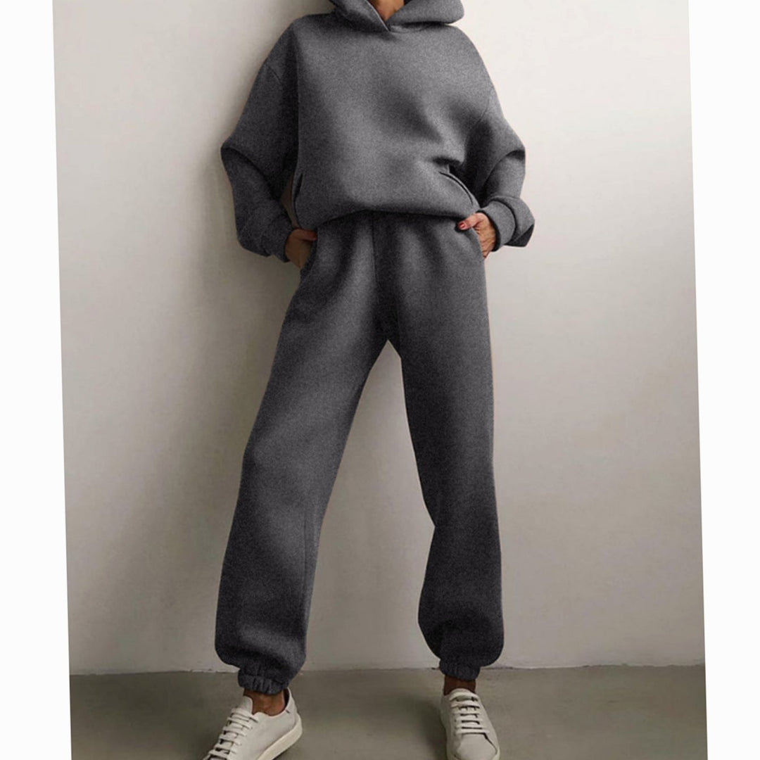Tatiana | Women's Casual Loose-Fit Hoodie Jogger Two-Piece Set