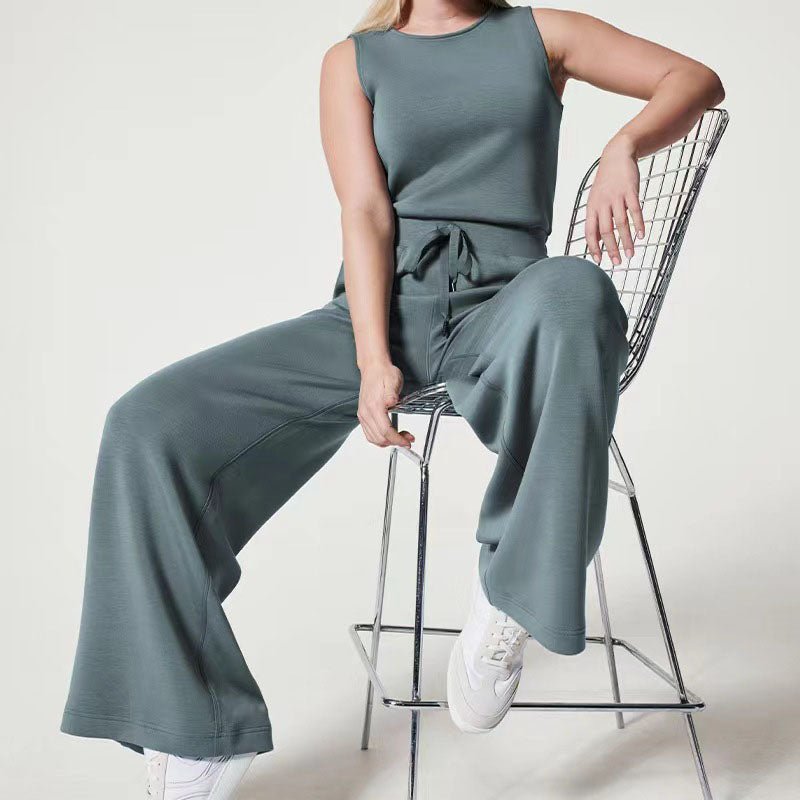 Jumpsuit for Women | Sleeveless Wide-Leg One-Piece Outfit