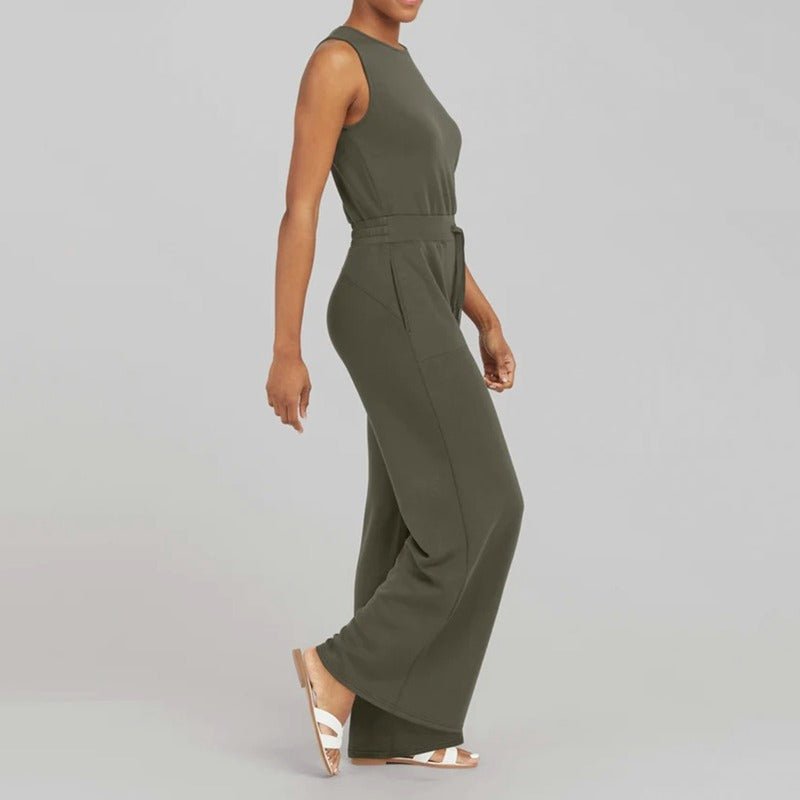 Jumpsuit for Women | Sleeveless Wide-Leg One-Piece Outfit