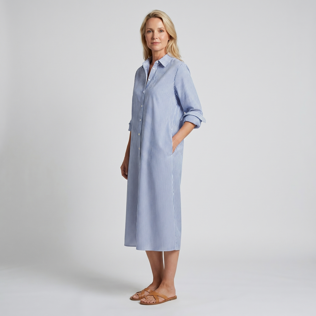 Women’s Dress | Striped Midi