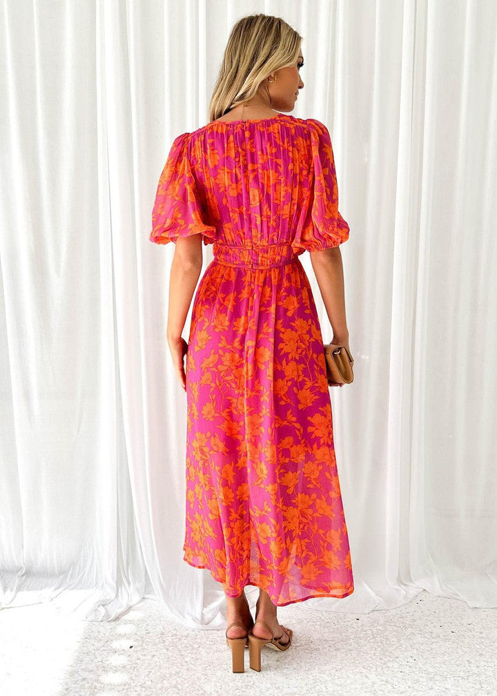 Women's Wedding Guest Maxi Dress | Long Sleeve Floral