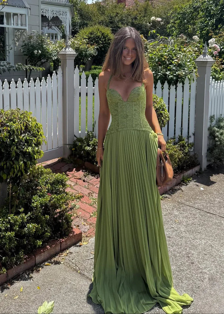 Women's Wedding Guest Maxi Dress | Halter Pleat